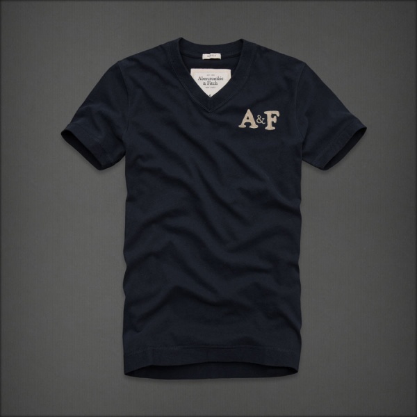 Abercrombie Fitch Hombres cuello en V Corto Remera AF5589
